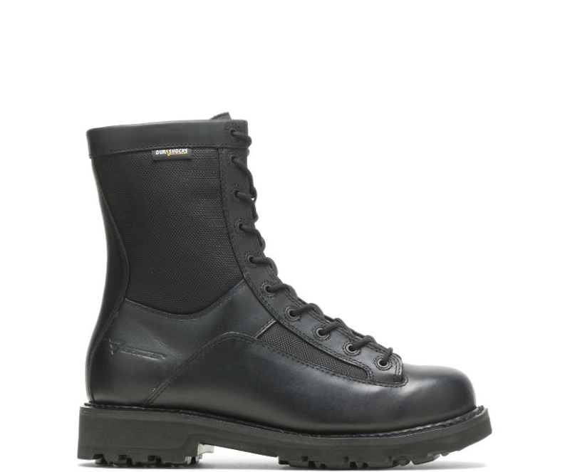 Bates Men's 8" Durashocks Lace-To-Toe Side Zip Boot-Black | Special Offer