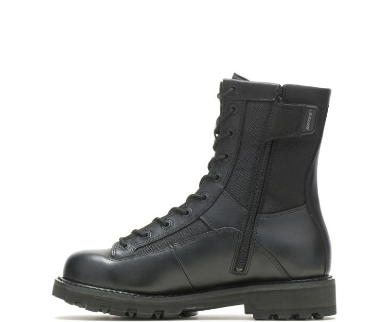 Bates Men's 8" Durashocks Lace-To-Toe Side Zip Boot-Black | Special Offer