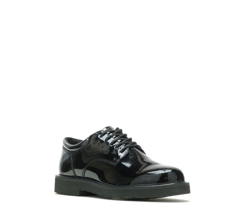 Bates Men's High Gloss Duty Oxford-Black | Special Offer