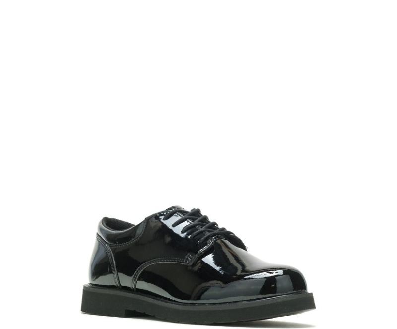 Bates Women's High Gloss Duty Oxford-Black | Special Offer