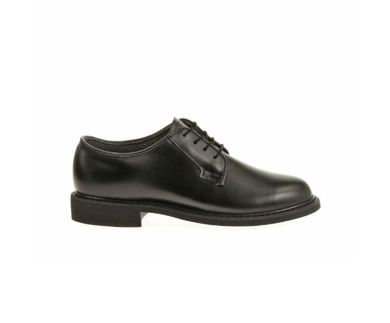 Bates Women's Marching Leather Plain Toe High Shine Oxford-Black | Special Offer