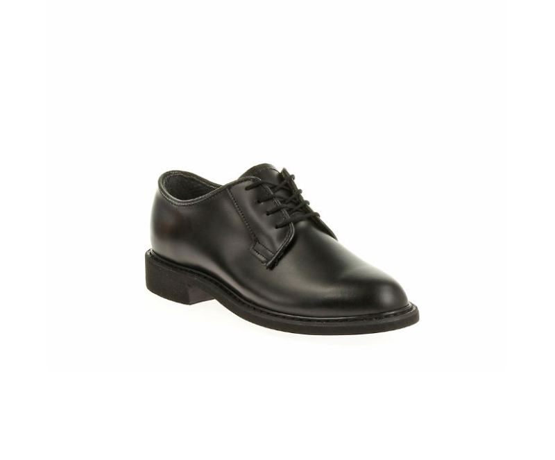 Bates Women's Marching Leather Plain Toe High Shine Oxford-Black | Special Offer