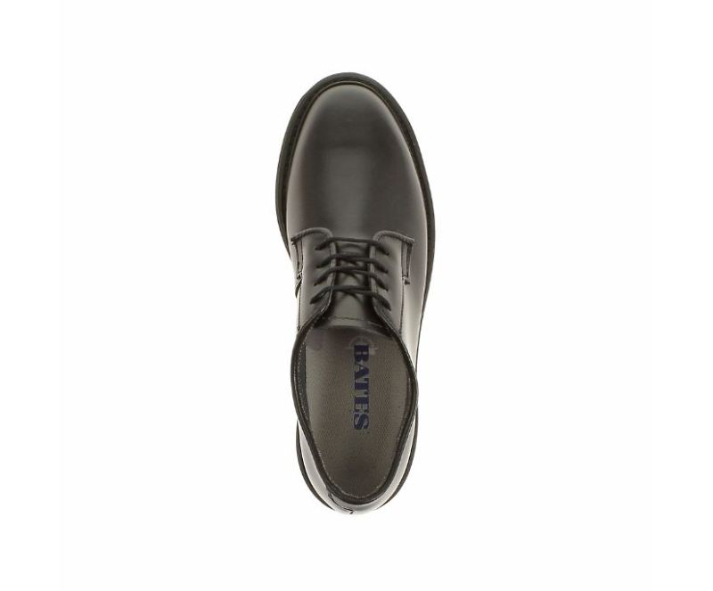 Bates Women's Marching Leather Plain Toe High Shine Oxford-Black | Special Offer