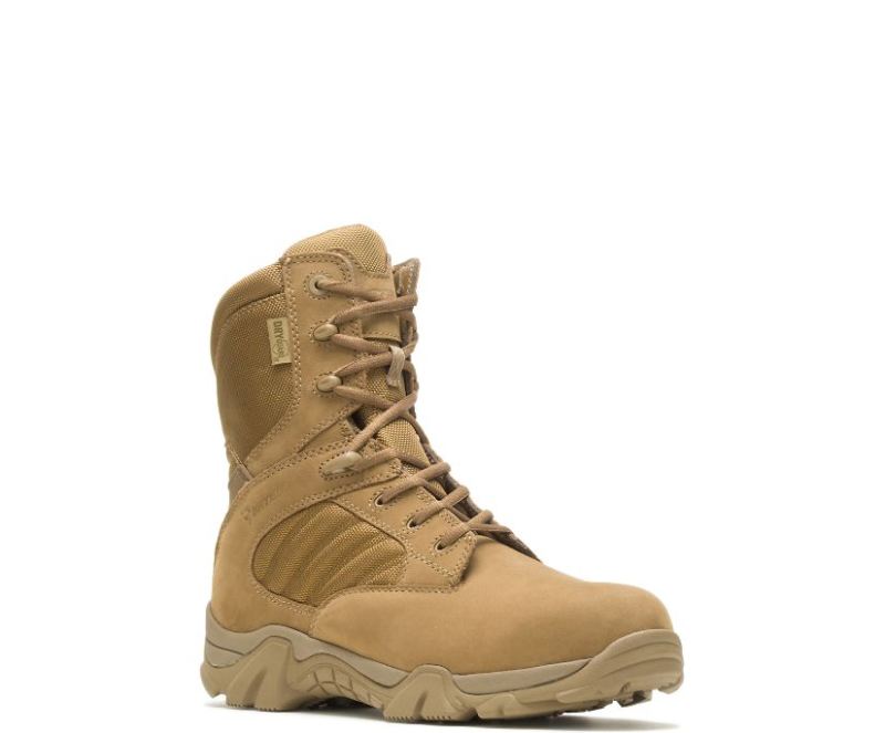 Bates Men's Gx-8 Waterproof Composite Toe Side Zip-Coyote | Special Offer