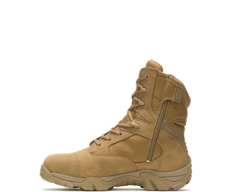 Bates Men's Gx-8 Waterproof Composite Toe Side Zip-Coyote | Special Offer