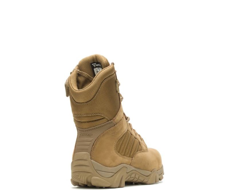 Bates Men's Gx-8 Waterproof Composite Toe Side Zip-Coyote | Special Offer